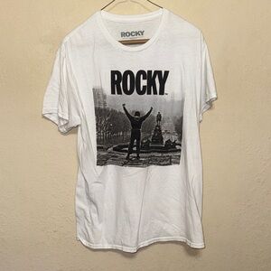 Rocky White Short Sleeve Graphic Tee